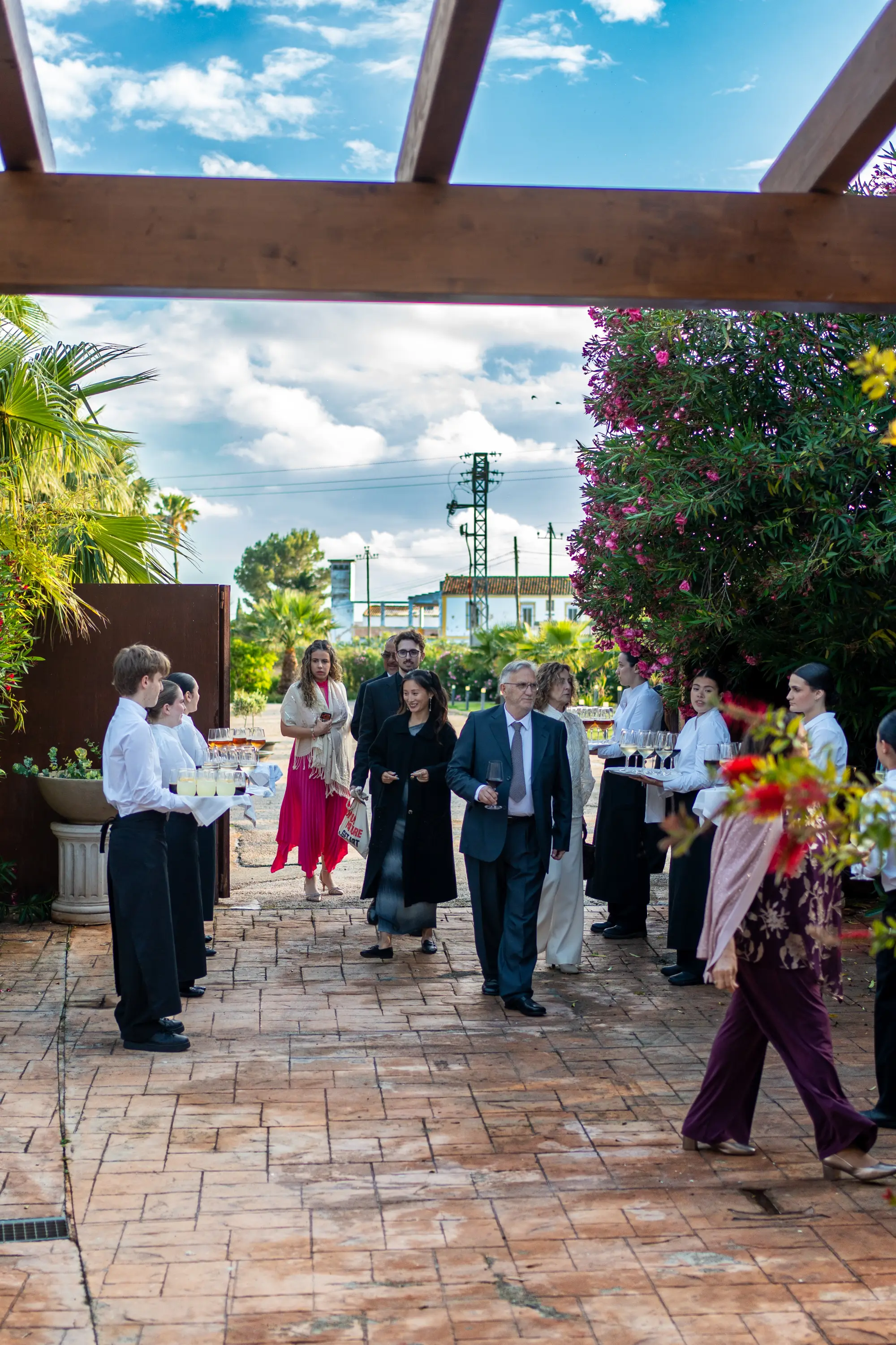Cóctel de bienvenida en el Jardín Mediterráneo Olivar