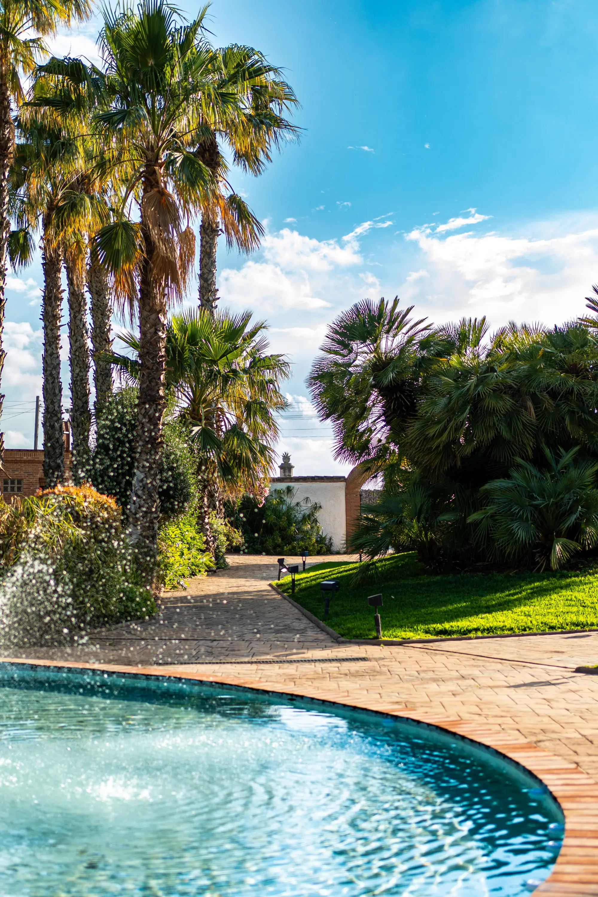 La fuente, corazón del Jardín Olivar
