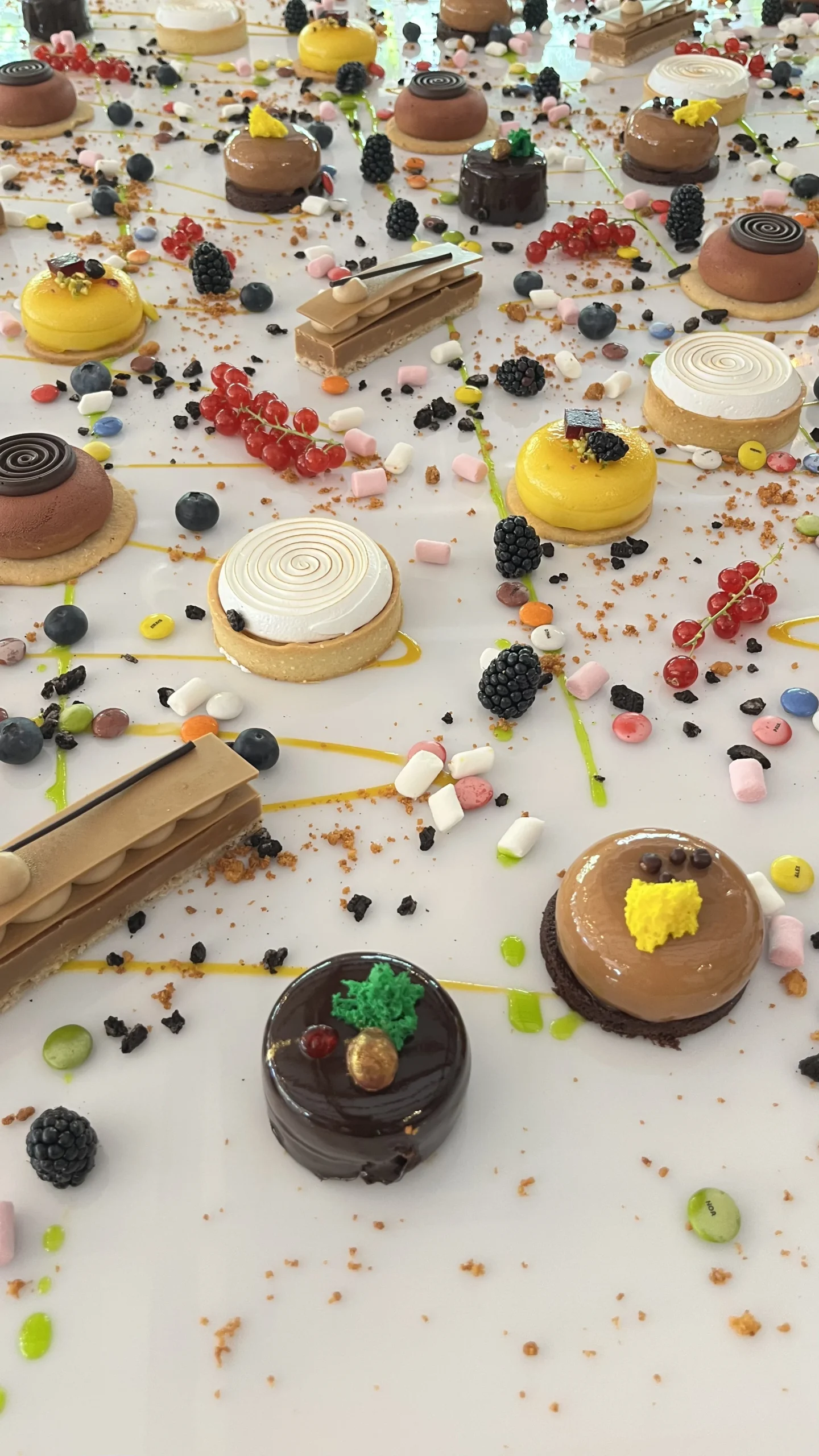 Lienzo de postres en directo