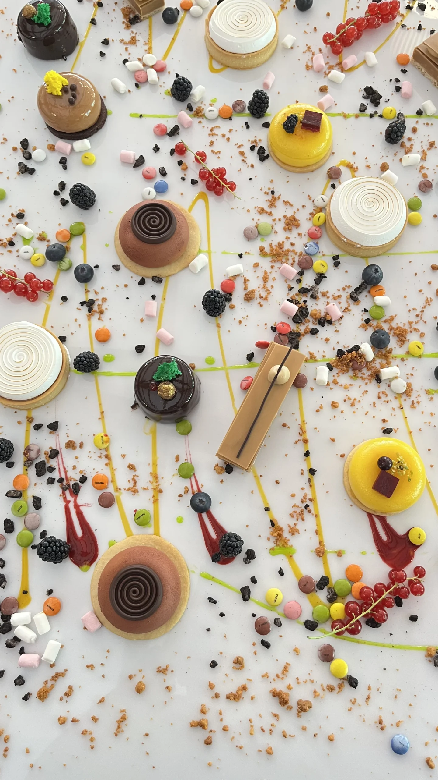 Lienzo de postres en directo