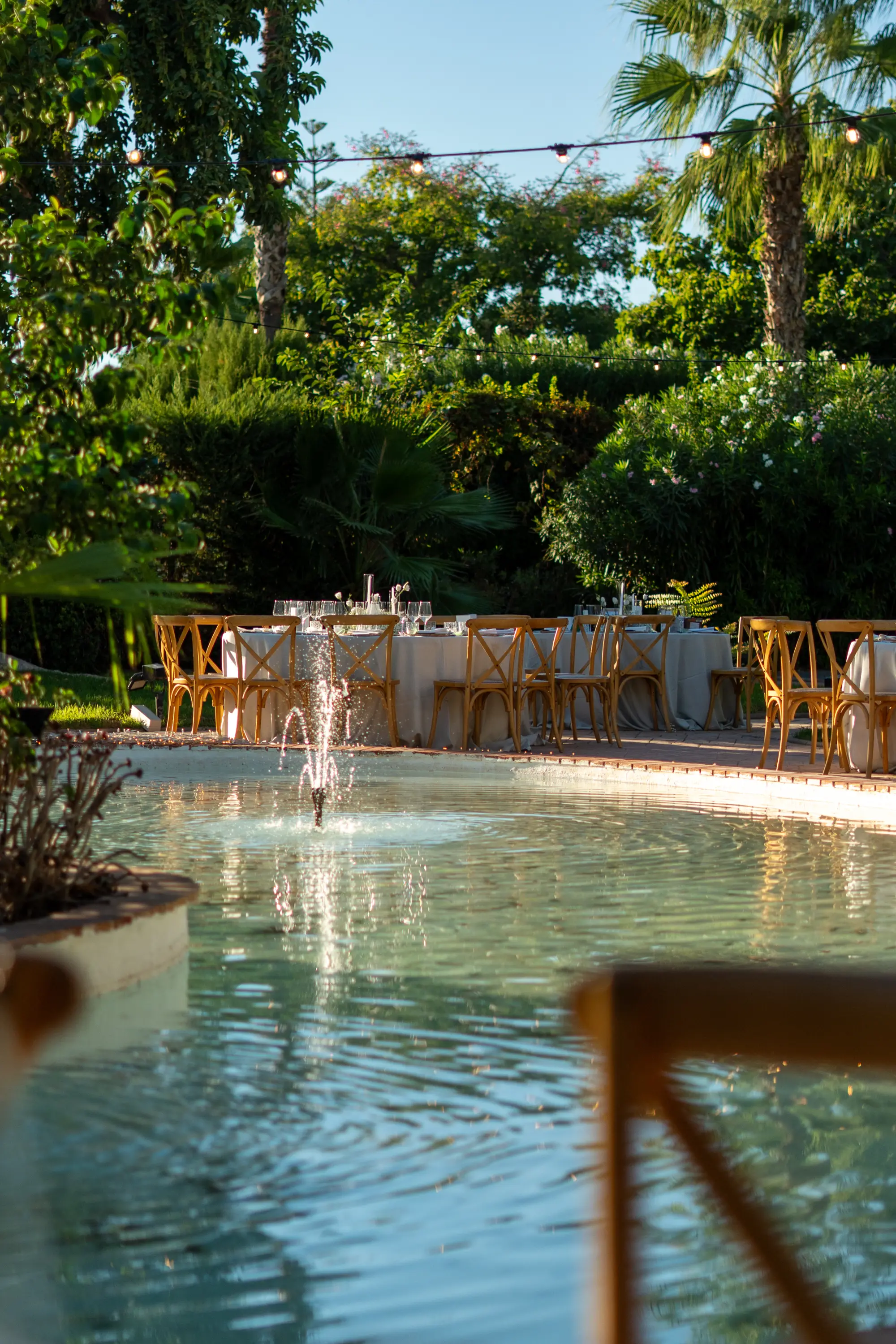Banquete celebrado en el Jardín Olivar