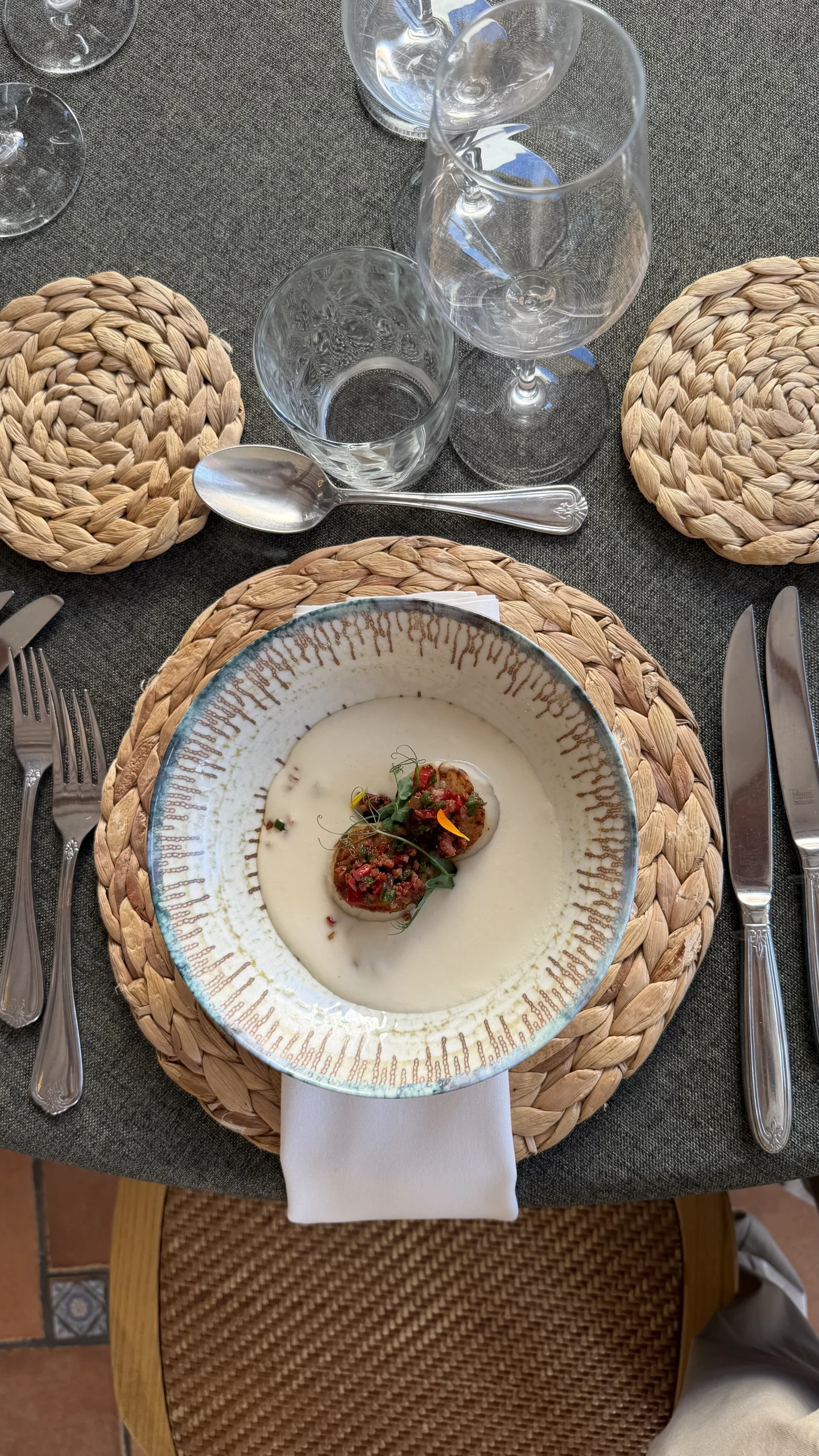 Entrante de la propuesta gastronómica