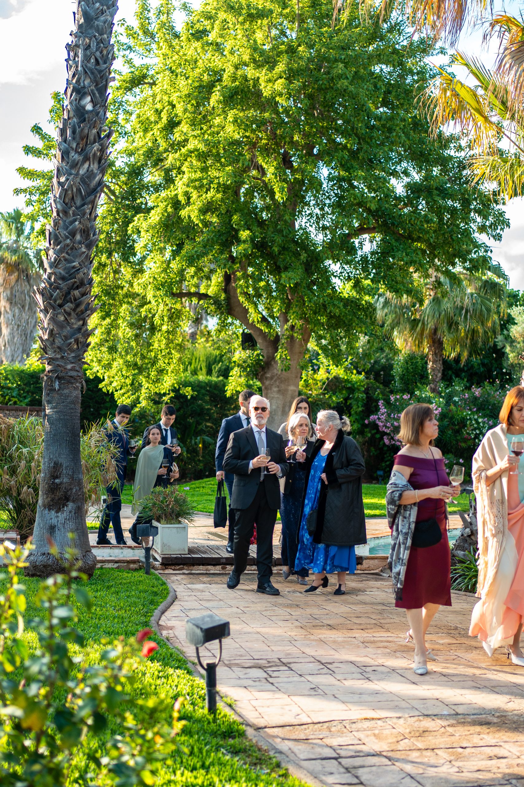 Jardín y Salón Naranjos, zona de bienvenida